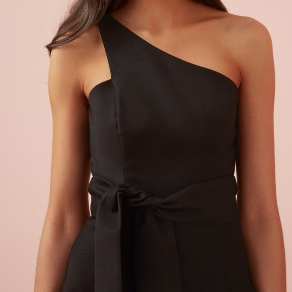 Finders Keepers One Shoulder Black Dress - Picture 3 of 8